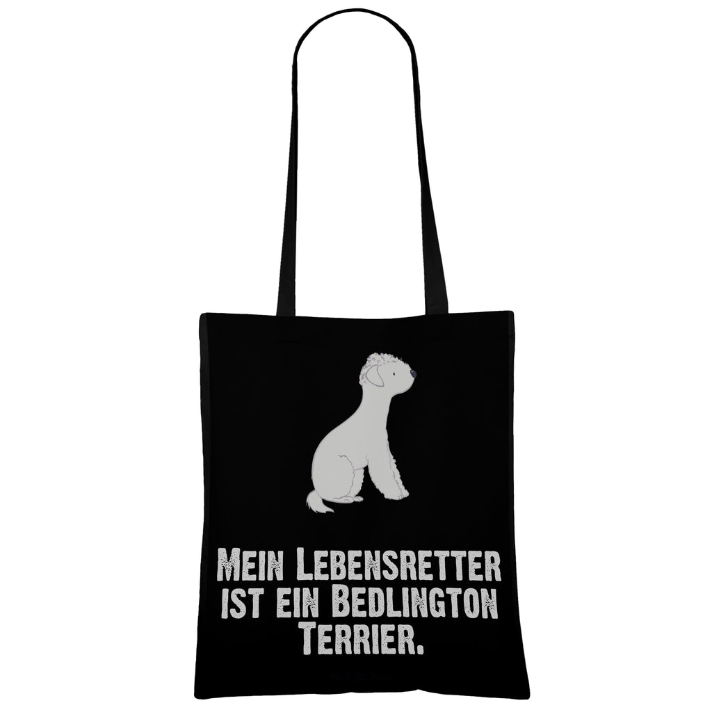 Tragetasche Bedlington Terrier Lebensretter Beuteltasche, Beutel, Einkaufstasche, Jutebeutel, Stoffbeutel, Hund, Hunderasse, Rassehund, Hundebesitzer, Geschenk, Tierfreund, Schenken, Welpe, Bedlington Terrier, Terrier