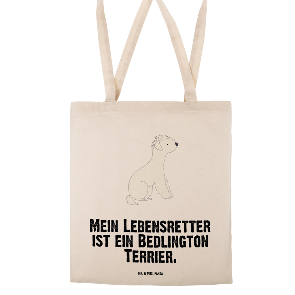 Tragetasche Bedlington Terrier Lebensretter Beuteltasche, Beutel, Einkaufstasche, Jutebeutel, Stoffbeutel, Hund, Hunderasse, Rassehund, Hundebesitzer, Geschenk, Tierfreund, Schenken, Welpe, Bedlington Terrier, Terrier