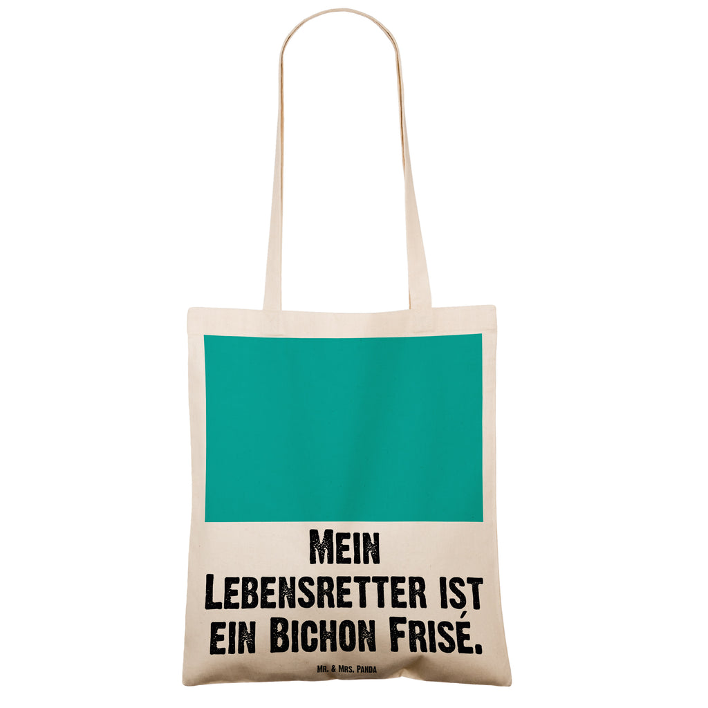 Tragetasche Bichon Frisé Lebensretter Beuteltasche, Beutel, Einkaufstasche, Jutebeutel, Stoffbeutel, Hund, Hunderasse, Rassehund, Hundebesitzer, Geschenk, Tierfreund, Schenken, Welpe, Bichon Frisé