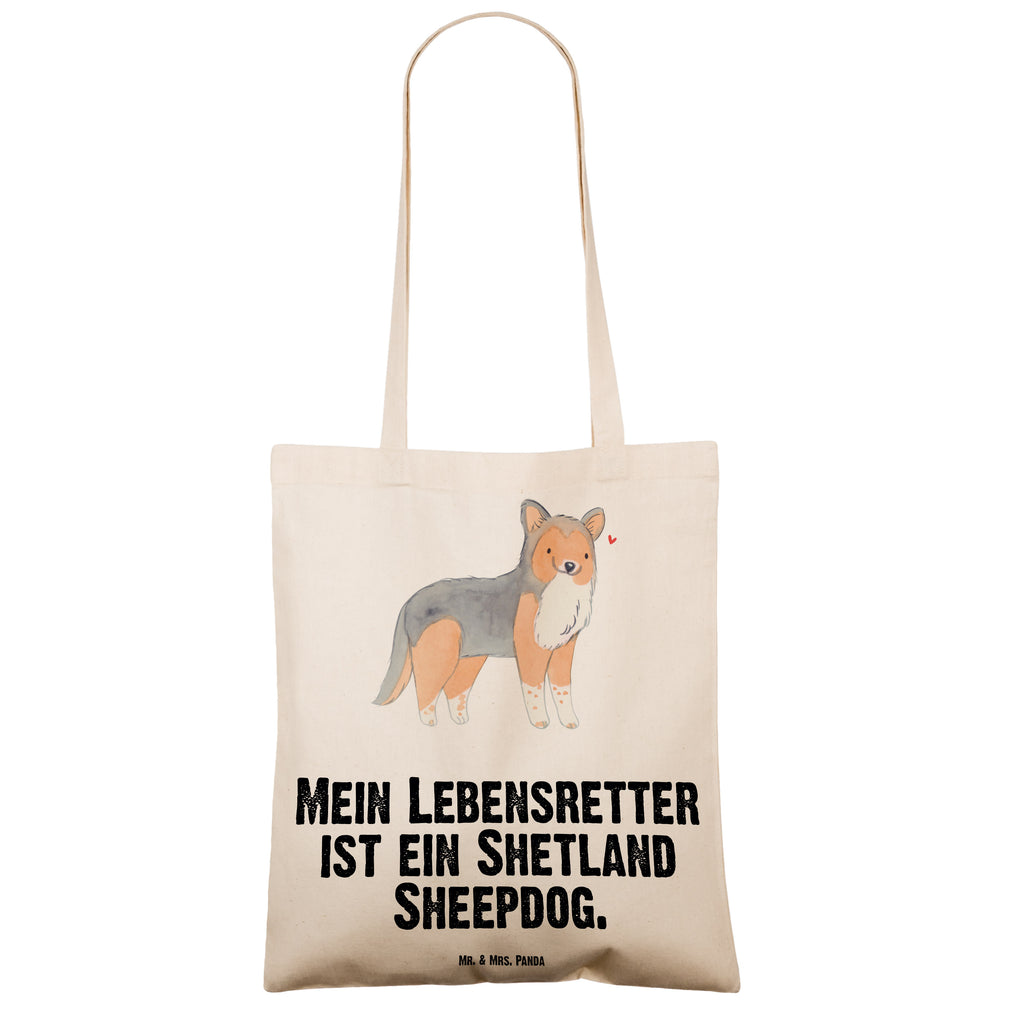 Tragetasche Shetland Sheepdog Lebensretter Beuteltasche, Beutel, Einkaufstasche, Jutebeutel, Stoffbeutel, Hund, Hunderasse, Rassehund, Hundebesitzer, Geschenk, Tierfreund, Schenken, Welpe, Shetland Sheepdog, Sheltie