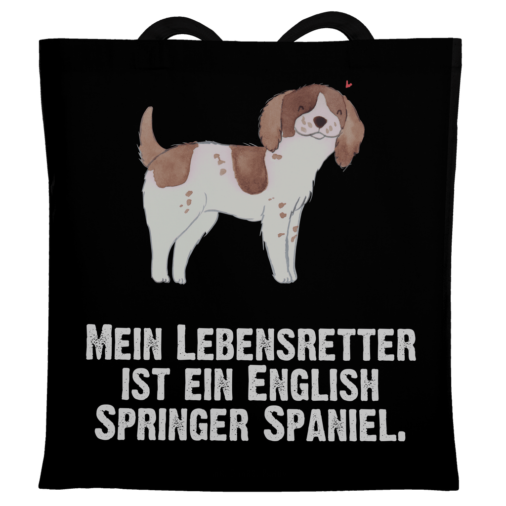 Tragetasche English Springer Spaniel Lebensretter Beuteltasche, Beutel, Einkaufstasche, Jutebeutel, Stoffbeutel, Hund, Hunderasse, Rassehund, Hundebesitzer, Geschenk, Tierfreund, Schenken, Welpe, English Springer Spaniel