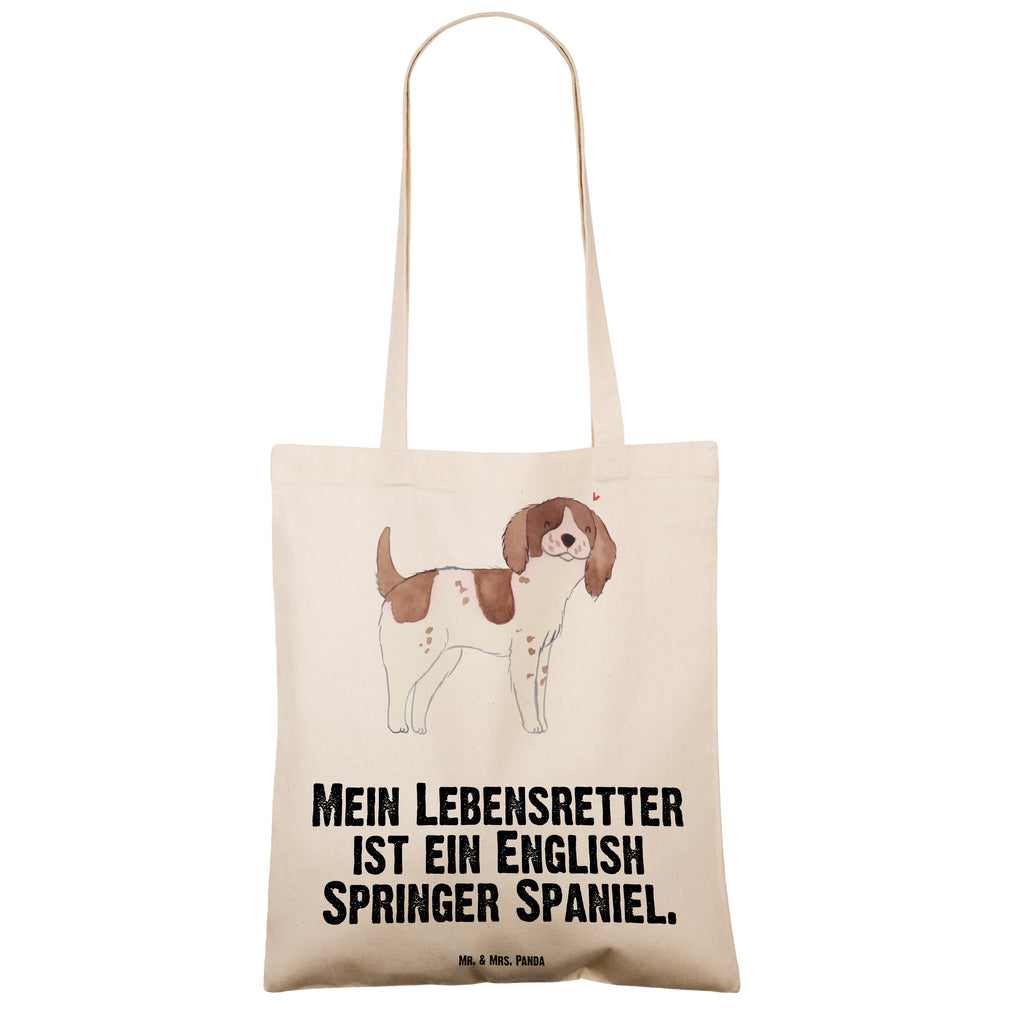 Tragetasche English Springer Spaniel Lebensretter Beuteltasche, Beutel, Einkaufstasche, Jutebeutel, Stoffbeutel, Hund, Hunderasse, Rassehund, Hundebesitzer, Geschenk, Tierfreund, Schenken, Welpe, English Springer Spaniel