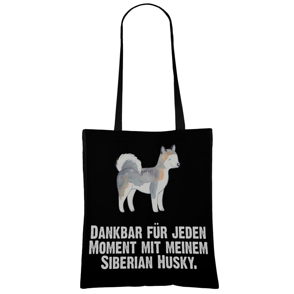 Tragetasche Siberian Husky Moment Beuteltasche, Beutel, Einkaufstasche, Jutebeutel, Stoffbeutel, Hund, Hunderasse, Rassehund, Hundebesitzer, Geschenk, Tierfreund, Schenken, Welpe, Siberian Husky