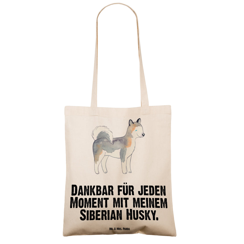 Tragetasche Siberian Husky Moment Beuteltasche, Beutel, Einkaufstasche, Jutebeutel, Stoffbeutel, Hund, Hunderasse, Rassehund, Hundebesitzer, Geschenk, Tierfreund, Schenken, Welpe, Siberian Husky