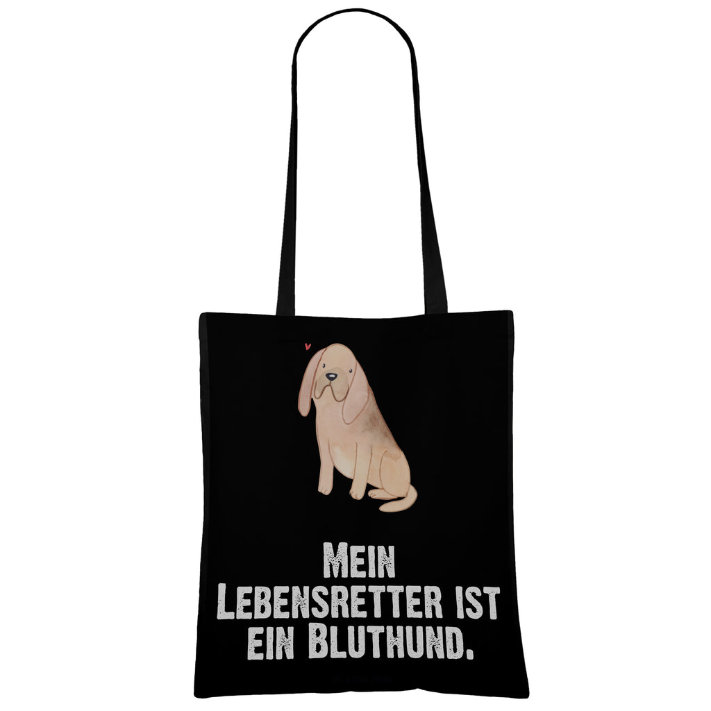 Tragetasche Bloodhound Lebensretter Beuteltasche, Beutel, Einkaufstasche, Jutebeutel, Stoffbeutel, Hund, Hunderasse, Rassehund, Hundebesitzer, Geschenk, Tierfreund, Schenken, Welpe, Bluthund, Bloodhound, St. Hubertushund, Chien de Saint Hubert