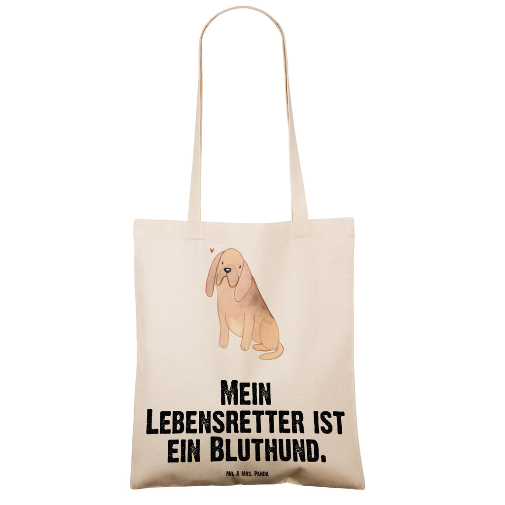 Tragetasche Bloodhound Lebensretter Beuteltasche, Beutel, Einkaufstasche, Jutebeutel, Stoffbeutel, Hund, Hunderasse, Rassehund, Hundebesitzer, Geschenk, Tierfreund, Schenken, Welpe, Bluthund, Bloodhound, St. Hubertushund, Chien de Saint Hubert