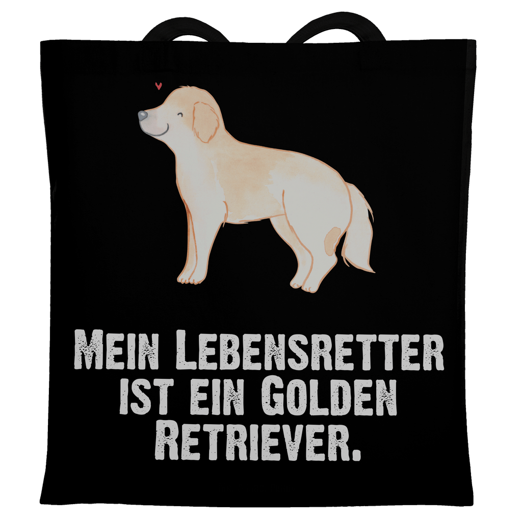 Tragetasche Golden Retriever Lebensretter Beuteltasche, Beutel, Einkaufstasche, Jutebeutel, Stoffbeutel, Hund, Hunderasse, Rassehund, Hundebesitzer, Geschenk, Tierfreund, Schenken, Welpe, Golden Retriever, Goldie Hund