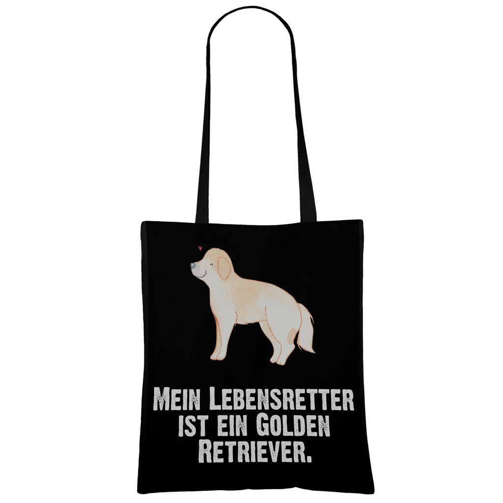Tragetasche Golden Retriever Lebensretter Beuteltasche, Beutel, Einkaufstasche, Jutebeutel, Stoffbeutel, Hund, Hunderasse, Rassehund, Hundebesitzer, Geschenk, Tierfreund, Schenken, Welpe, Golden Retriever, Goldie Hund