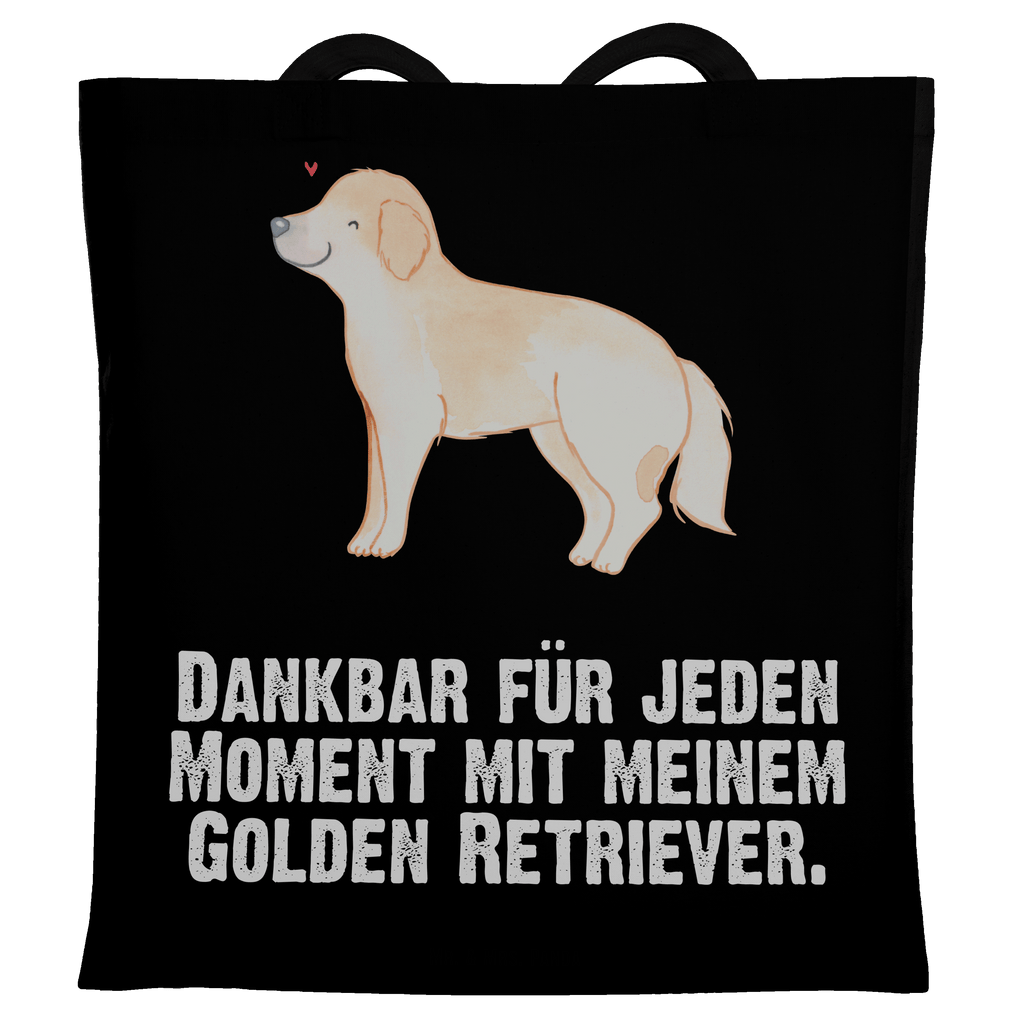 Tragetasche Golden Retriever Moment Beuteltasche, Beutel, Einkaufstasche, Jutebeutel, Stoffbeutel, Hund, Hunderasse, Rassehund, Hundebesitzer, Geschenk, Tierfreund, Schenken, Welpe, Golden Retriever, Goldie Hund