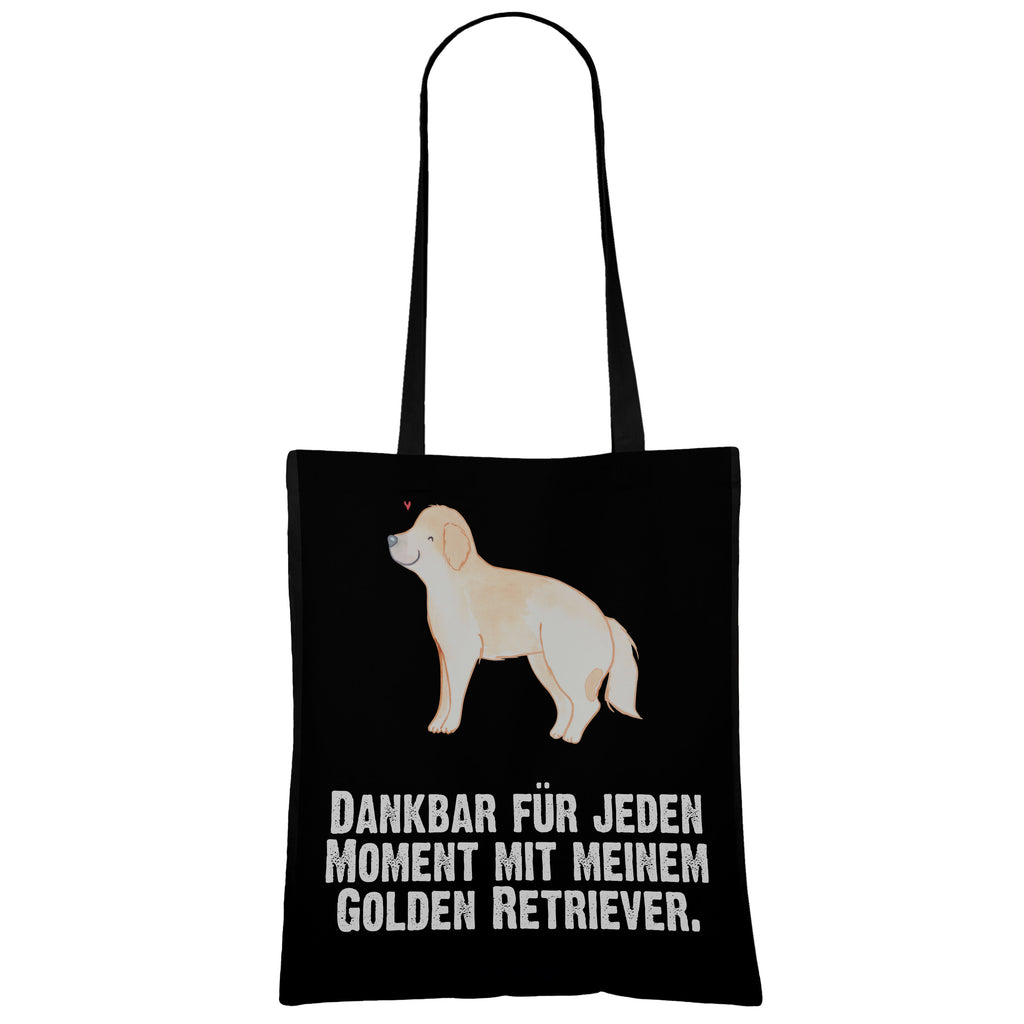 Tragetasche Golden Retriever Moment Beuteltasche, Beutel, Einkaufstasche, Jutebeutel, Stoffbeutel, Hund, Hunderasse, Rassehund, Hundebesitzer, Geschenk, Tierfreund, Schenken, Welpe, Golden Retriever, Goldie Hund