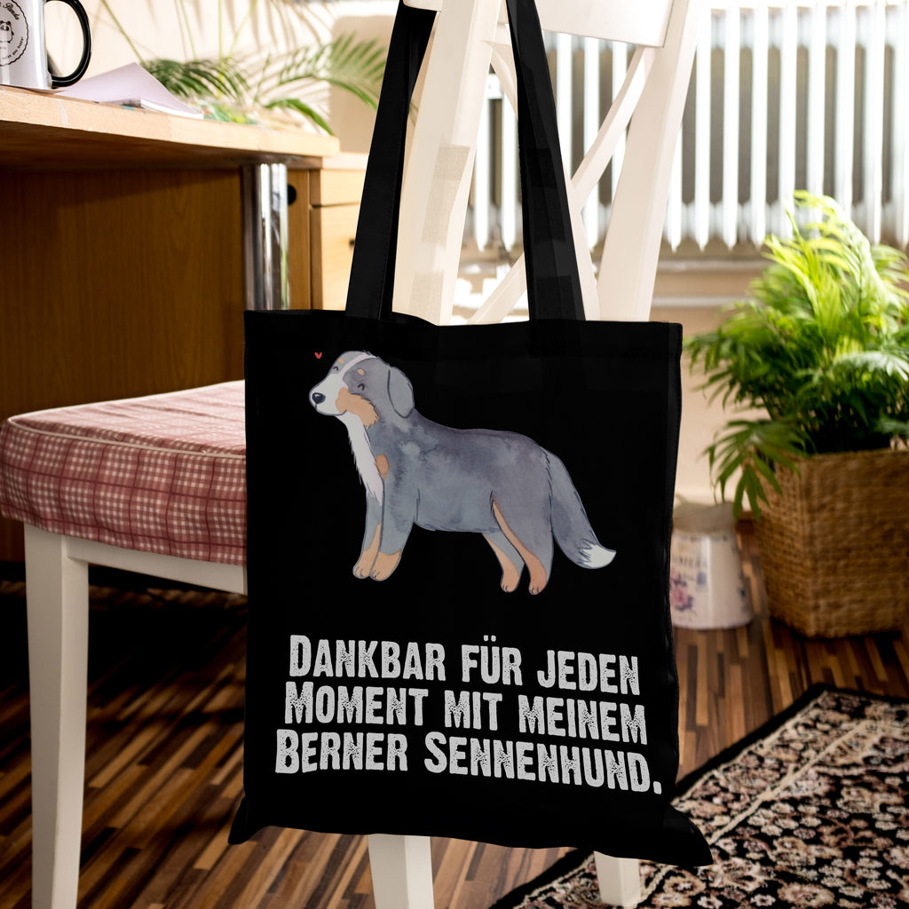 Tragetasche Berner Sennenhund Moment Beuteltasche, Beutel, Einkaufstasche, Jutebeutel, Stoffbeutel, Hund, Hunderasse, Rassehund, Hundebesitzer, Geschenk, Tierfreund, Schenken, Welpe, Dürrbächler, Berner Sennenhund