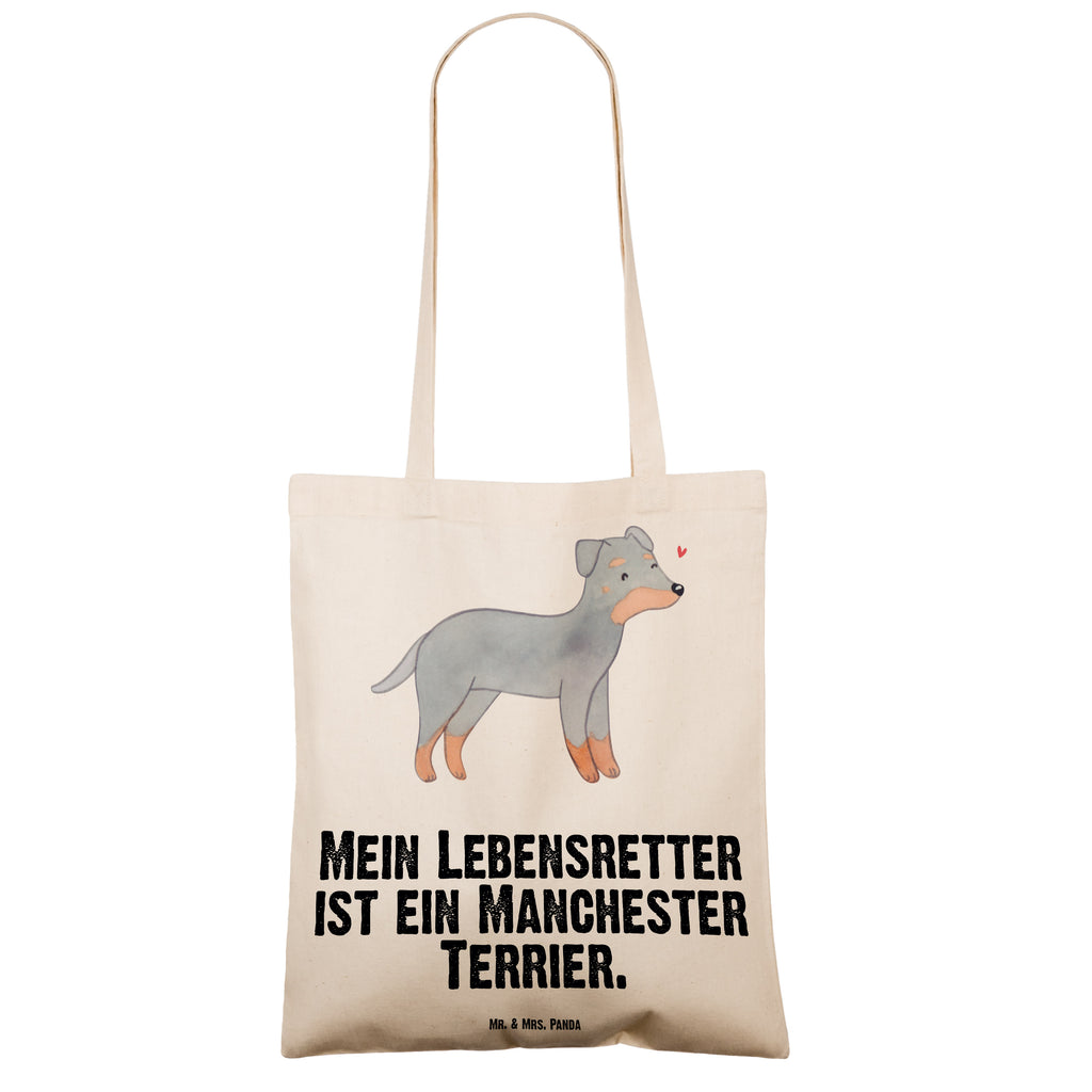 Tragetasche Manchester Terrier Lebensretter Beuteltasche, Beutel, Einkaufstasche, Jutebeutel, Stoffbeutel, Hund, Hunderasse, Rassehund, Hundebesitzer, Geschenk, Tierfreund, Schenken, Welpe, Manchester Terrier