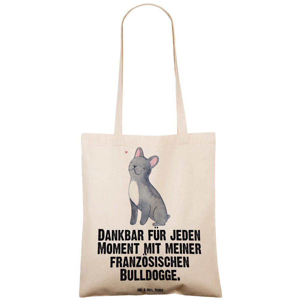 Tragetasche Französische Bulldogge Moment Beuteltasche, Beutel, Einkaufstasche, Jutebeutel, Stoffbeutel, Hund, Hunderasse, Rassehund, Hundebesitzer, Geschenk, Tierfreund, Schenken, Welpe, Französische Bulldogge