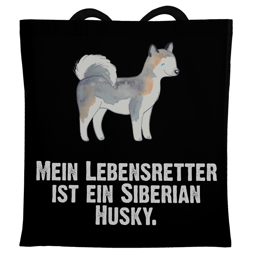 Tragetasche Siberian Husky Lebensretter Beuteltasche, Beutel, Einkaufstasche, Jutebeutel, Stoffbeutel, Hund, Hunderasse, Rassehund, Hundebesitzer, Geschenk, Tierfreund, Schenken, Welpe, Siberian Husky