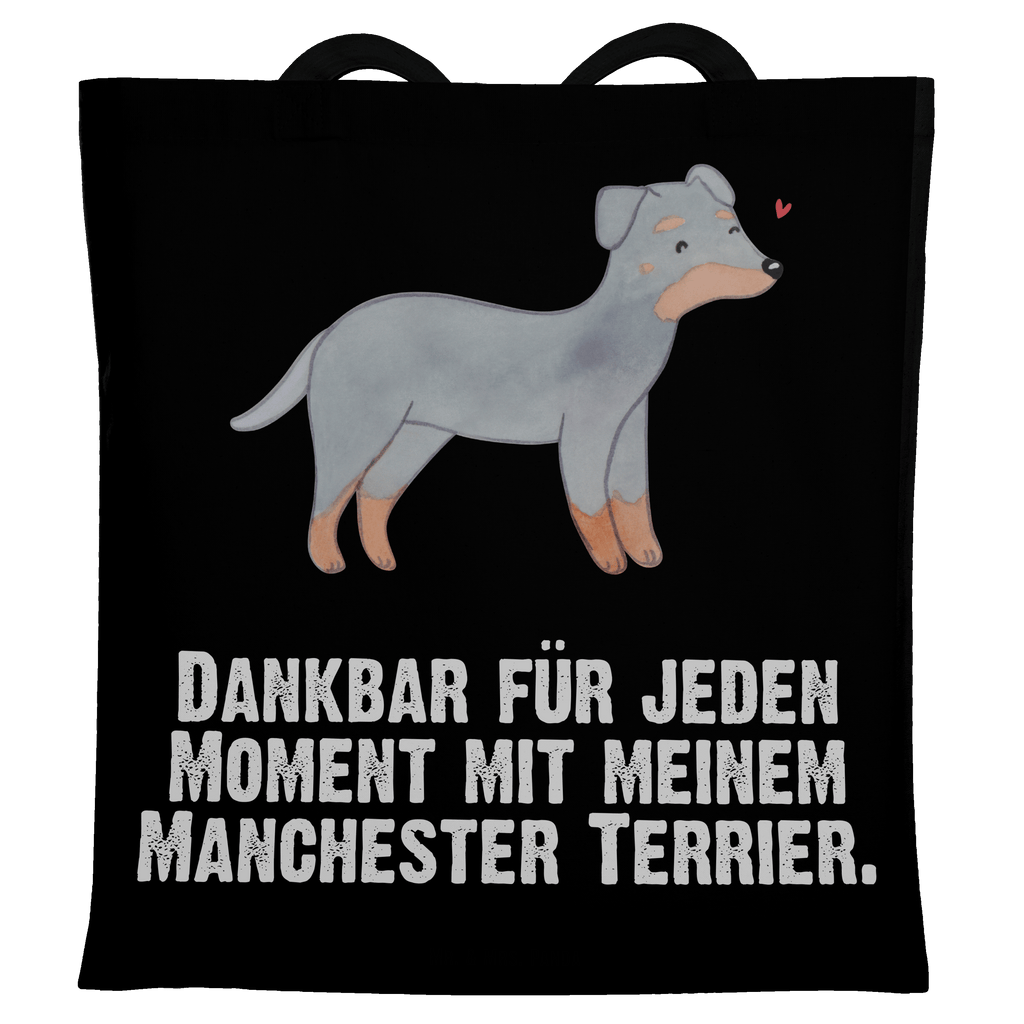 Tragetasche Manchester Terrier Moment Beuteltasche, Beutel, Einkaufstasche, Jutebeutel, Stoffbeutel, Hund, Hunderasse, Rassehund, Hundebesitzer, Geschenk, Tierfreund, Schenken, Welpe, Manchester Terrier