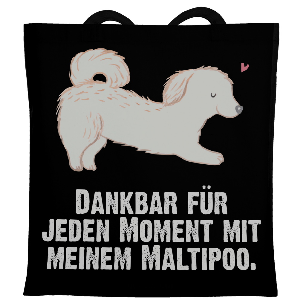 Tragetasche Maltipoo Moment Beuteltasche, Beutel, Einkaufstasche, Jutebeutel, Stoffbeutel, Hund, Hunderasse, Rassehund, Hundebesitzer, Geschenk, Tierfreund, Schenken, Welpe, Maltipoo, Kreuzung, Mischling