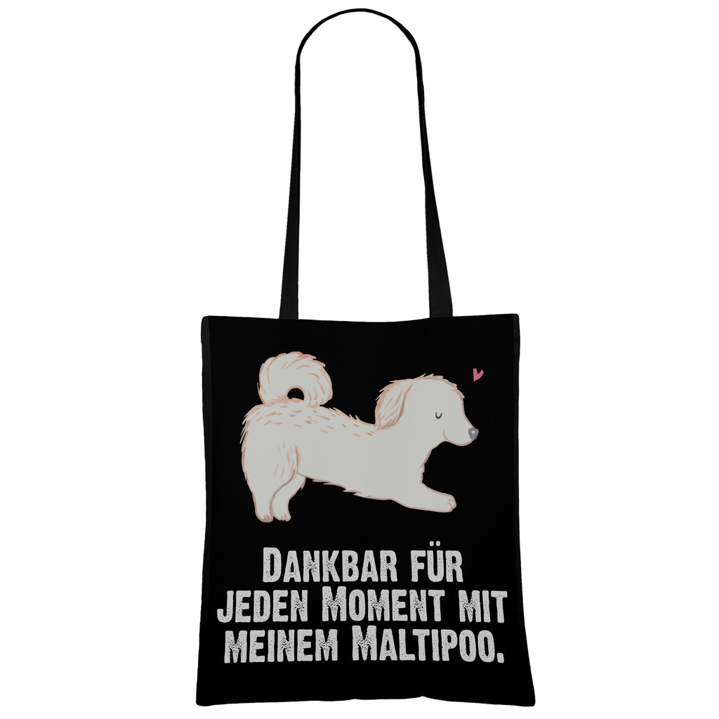 Tragetasche Maltipoo Moment Beuteltasche, Beutel, Einkaufstasche, Jutebeutel, Stoffbeutel, Hund, Hunderasse, Rassehund, Hundebesitzer, Geschenk, Tierfreund, Schenken, Welpe, Maltipoo, Kreuzung, Mischling