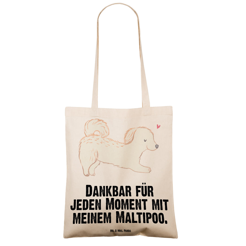 Tragetasche Maltipoo Moment Beuteltasche, Beutel, Einkaufstasche, Jutebeutel, Stoffbeutel, Hund, Hunderasse, Rassehund, Hundebesitzer, Geschenk, Tierfreund, Schenken, Welpe, Maltipoo, Kreuzung, Mischling