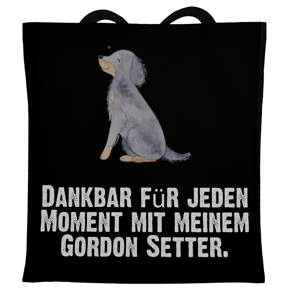 Tragetasche Gordon Setter Moment Beuteltasche, Beutel, Einkaufstasche, Jutebeutel, Stoffbeutel, Hund, Hunderasse, Rassehund, Hundebesitzer, Geschenk, Tierfreund, Schenken, Welpe, Gordon Shetter, Jagdhund