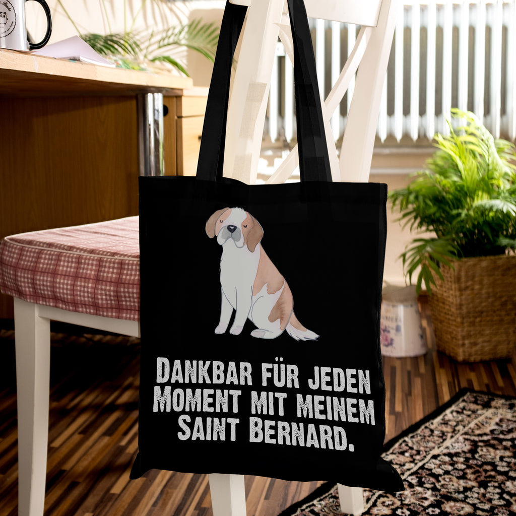 Tragetasche Saint Bernard Moment Beuteltasche, Beutel, Einkaufstasche, Jutebeutel, Stoffbeutel, Hund, Hunderasse, Rassehund, Hundebesitzer, Geschenk, Tierfreund, Schenken, Welpe, St. Bernhardshund, Chien du Saint-Bernard, Saint Bernard Dog, Perro San Bernardo, Saint Bernard
