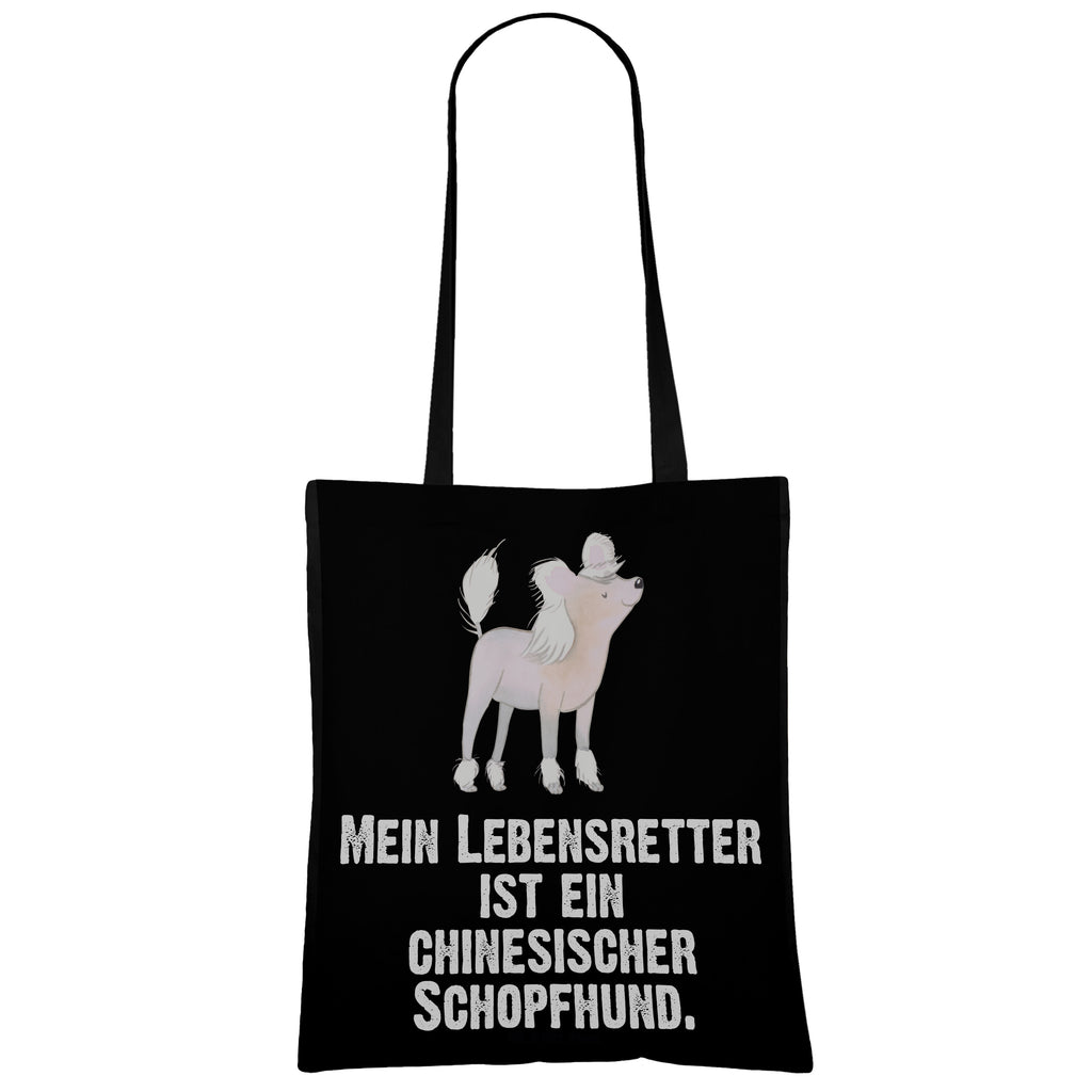 Tragetasche Chinesischer Schopfhund Lebensretter Beuteltasche, Beutel, Einkaufstasche, Jutebeutel, Stoffbeutel, Hund, Hunderasse, Rassehund, Hundebesitzer, Geschenk, Tierfreund, Schenken, Welpe, Chinesischer Schopfhund, Chinese Crested Dog