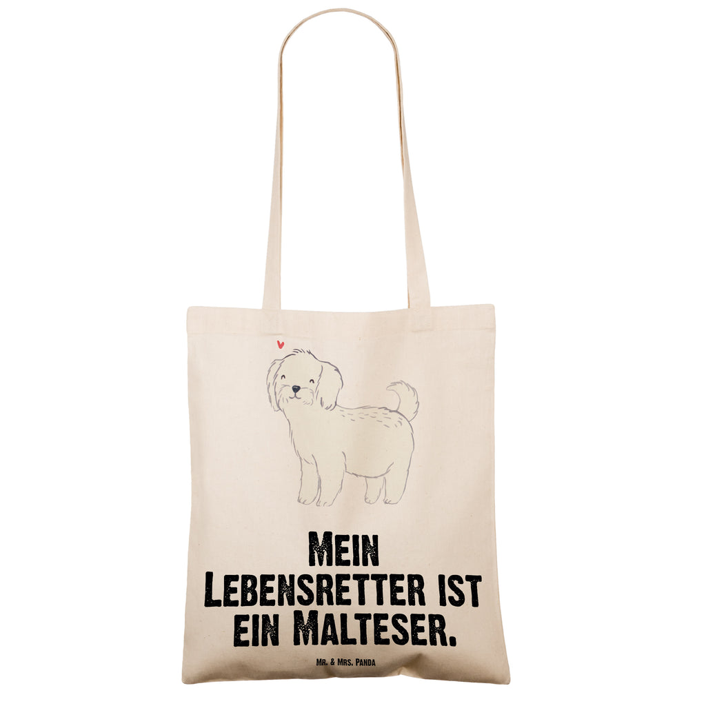 Tragetasche Malteser Lebensretter Beuteltasche, Beutel, Einkaufstasche, Jutebeutel, Stoffbeutel, Hund, Hunderasse, Rassehund, Hundebesitzer, Geschenk, Tierfreund, Schenken, Welpe, Malteser