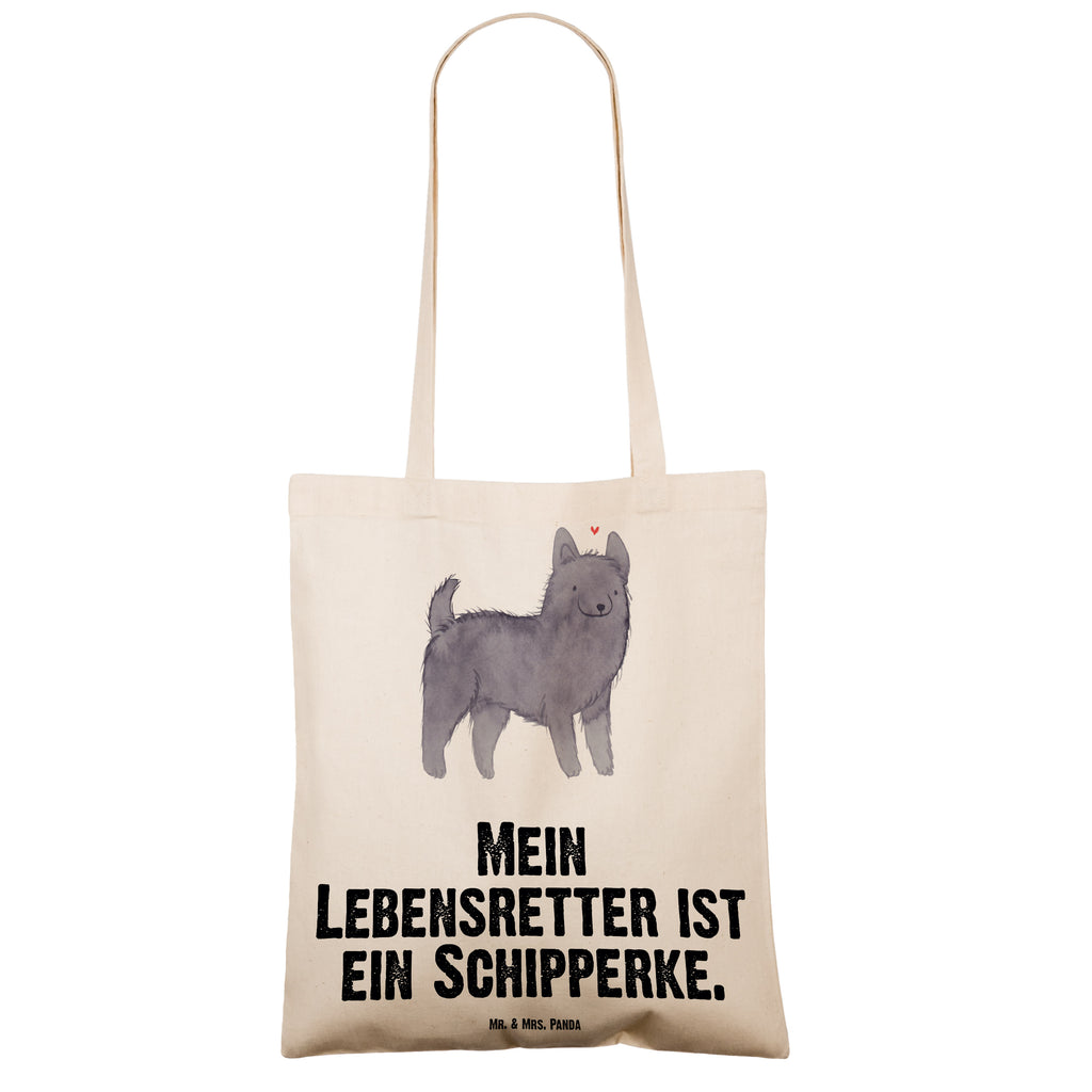 Tragetasche Schipperke Lebensretter Beuteltasche, Beutel, Einkaufstasche, Jutebeutel, Stoffbeutel, Hund, Hunderasse, Rassehund, Hundebesitzer, Geschenk, Tierfreund, Schenken, Welpe, Schipperke, belgische Hunderasse