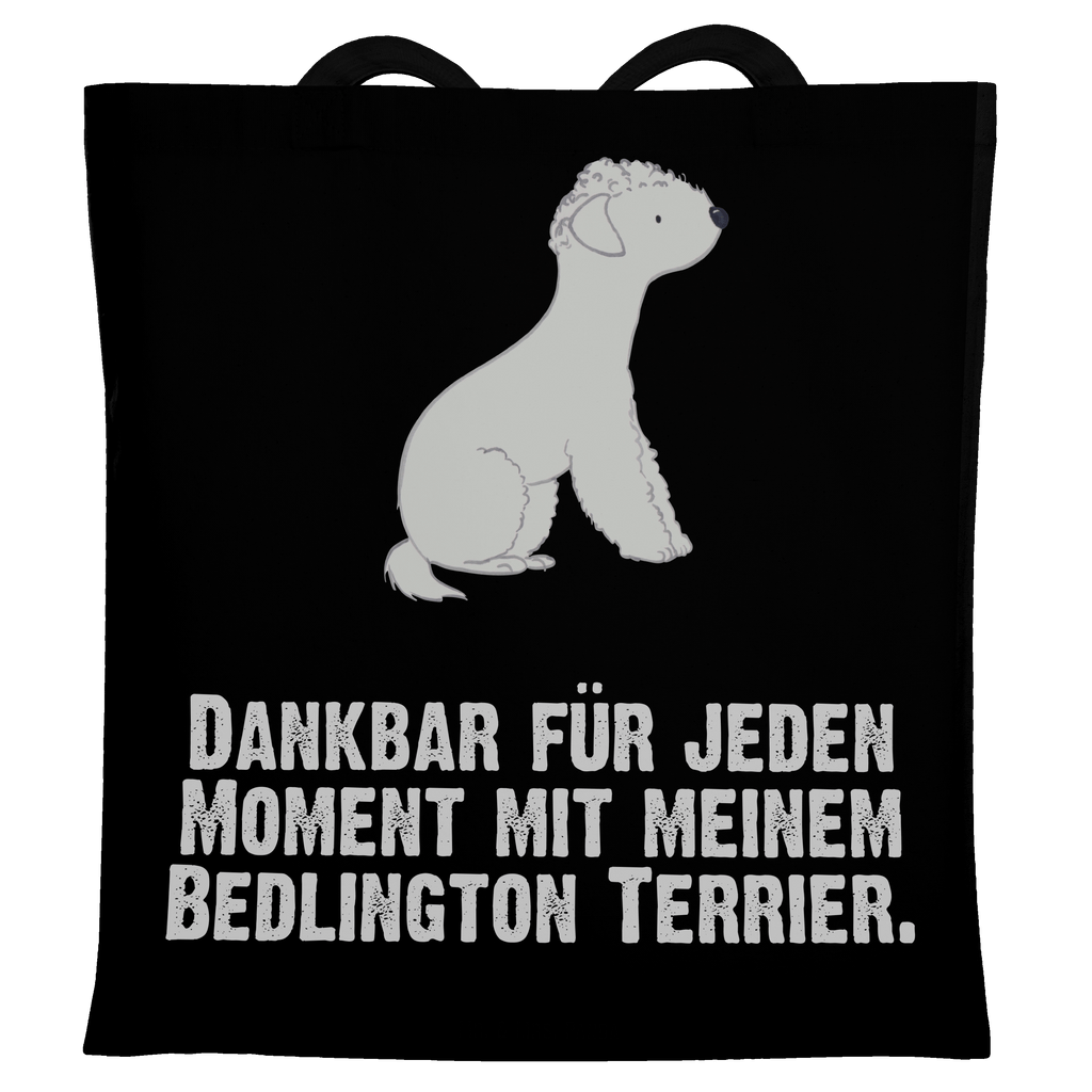 Tragetasche Bedlington Terrier Moment Beuteltasche, Beutel, Einkaufstasche, Jutebeutel, Stoffbeutel, Hund, Hunderasse, Rassehund, Hundebesitzer, Geschenk, Tierfreund, Schenken, Welpe, Bedlington Terrier, Terrier