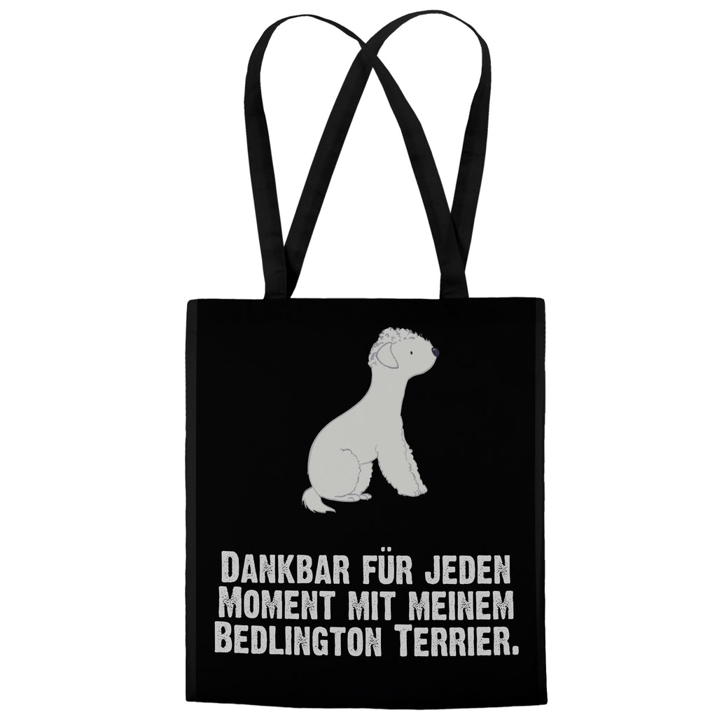 Tragetasche Bedlington Terrier Moment Beuteltasche, Beutel, Einkaufstasche, Jutebeutel, Stoffbeutel, Hund, Hunderasse, Rassehund, Hundebesitzer, Geschenk, Tierfreund, Schenken, Welpe, Bedlington Terrier, Terrier