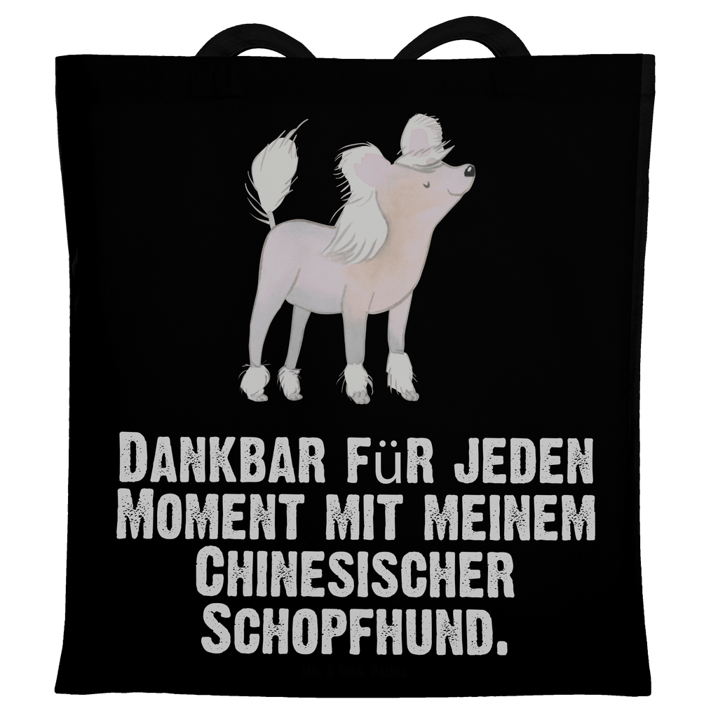 Tragetasche Chinesischer Schopfhund Moment Beuteltasche, Beutel, Einkaufstasche, Jutebeutel, Stoffbeutel, Hund, Hunderasse, Rassehund, Hundebesitzer, Geschenk, Tierfreund, Schenken, Welpe, Chinesischer Schopfhund, Chinese Crested Dog