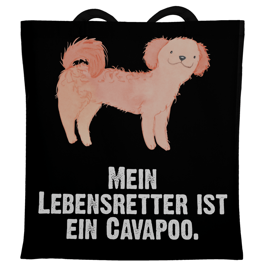 Tragetasche Cavapoo Lebensretter Beuteltasche, Beutel, Einkaufstasche, Jutebeutel, Stoffbeutel, Hund, Hunderasse, Rassehund, Hundebesitzer, Geschenk, Tierfreund, Schenken, Welpe, Cavapoo, Cavoodle