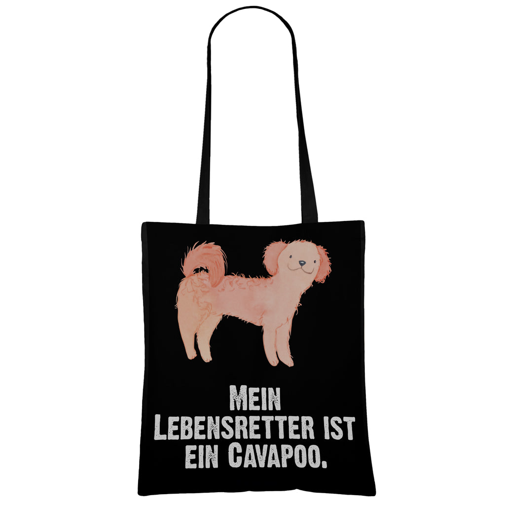 Tragetasche Cavapoo Lebensretter Beuteltasche, Beutel, Einkaufstasche, Jutebeutel, Stoffbeutel, Hund, Hunderasse, Rassehund, Hundebesitzer, Geschenk, Tierfreund, Schenken, Welpe, Cavapoo, Cavoodle
