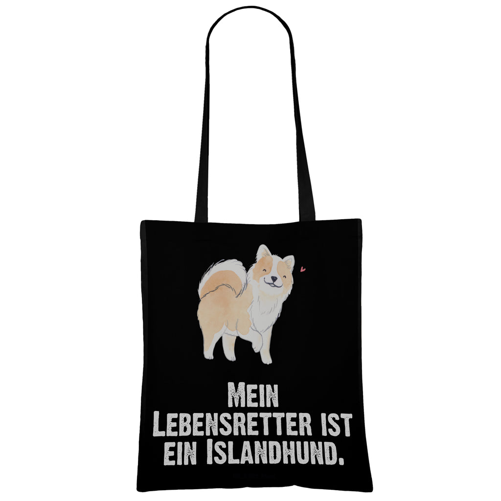Tragetasche Islandhund Lebensretter Beuteltasche, Beutel, Einkaufstasche, Jutebeutel, Stoffbeutel, Hund, Hunderasse, Rassehund, Hundebesitzer, Geschenk, Tierfreund, Schenken, Welpe, Islandhund, isländischer Schäferhund