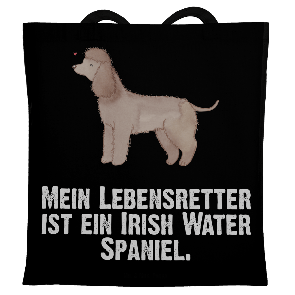 Tragetasche Irish Water Spaniel Lebensretter Beuteltasche, Beutel, Einkaufstasche, Jutebeutel, Stoffbeutel, Hund, Hunderasse, Rassehund, Hundebesitzer, Geschenk, Tierfreund, Schenken, Welpe, Irish Water Spaniel, Jagdhund