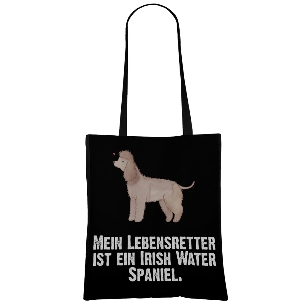 Tragetasche Irish Water Spaniel Lebensretter Beuteltasche, Beutel, Einkaufstasche, Jutebeutel, Stoffbeutel, Hund, Hunderasse, Rassehund, Hundebesitzer, Geschenk, Tierfreund, Schenken, Welpe, Irish Water Spaniel, Jagdhund