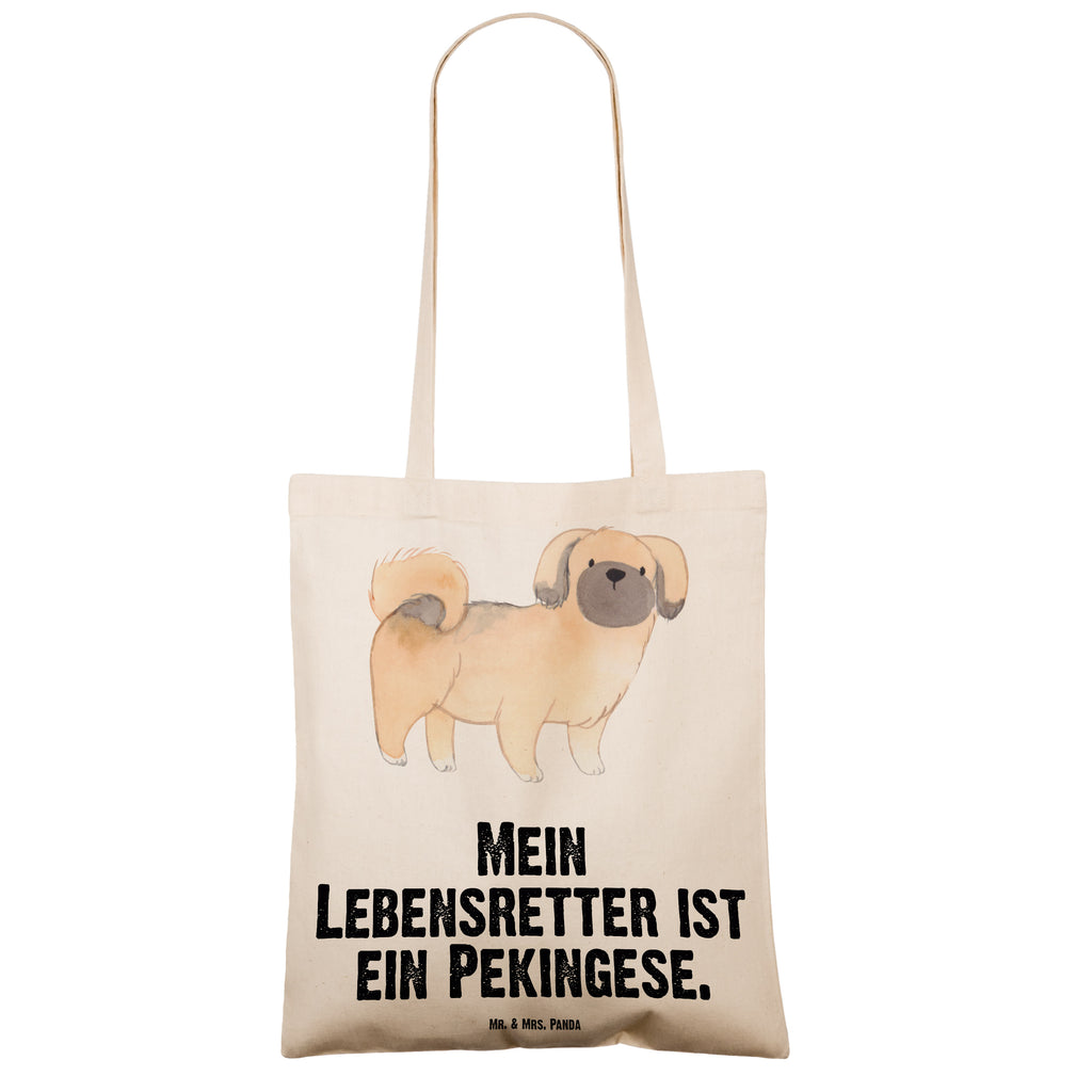 Tragetasche Pekingese Lebensretter Beuteltasche, Beutel, Einkaufstasche, Jutebeutel, Stoffbeutel, Hund, Hunderasse, Rassehund, Hundebesitzer, Geschenk, Tierfreund, Schenken, Welpe, Pekingese, Pekinese, Peking-Palasthund