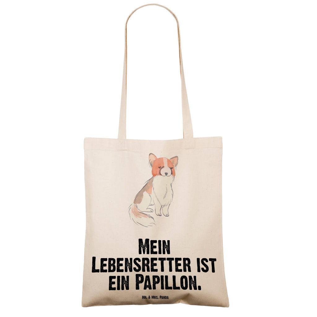 Tragetasche Papillon Lebensretter Beuteltasche, Beutel, Einkaufstasche, Jutebeutel, Stoffbeutel, Hund, Hunderasse, Rassehund, Hundebesitzer, Geschenk, Tierfreund, Schenken, Welpe, Kontinentaler Zwergspaniel, Papillon