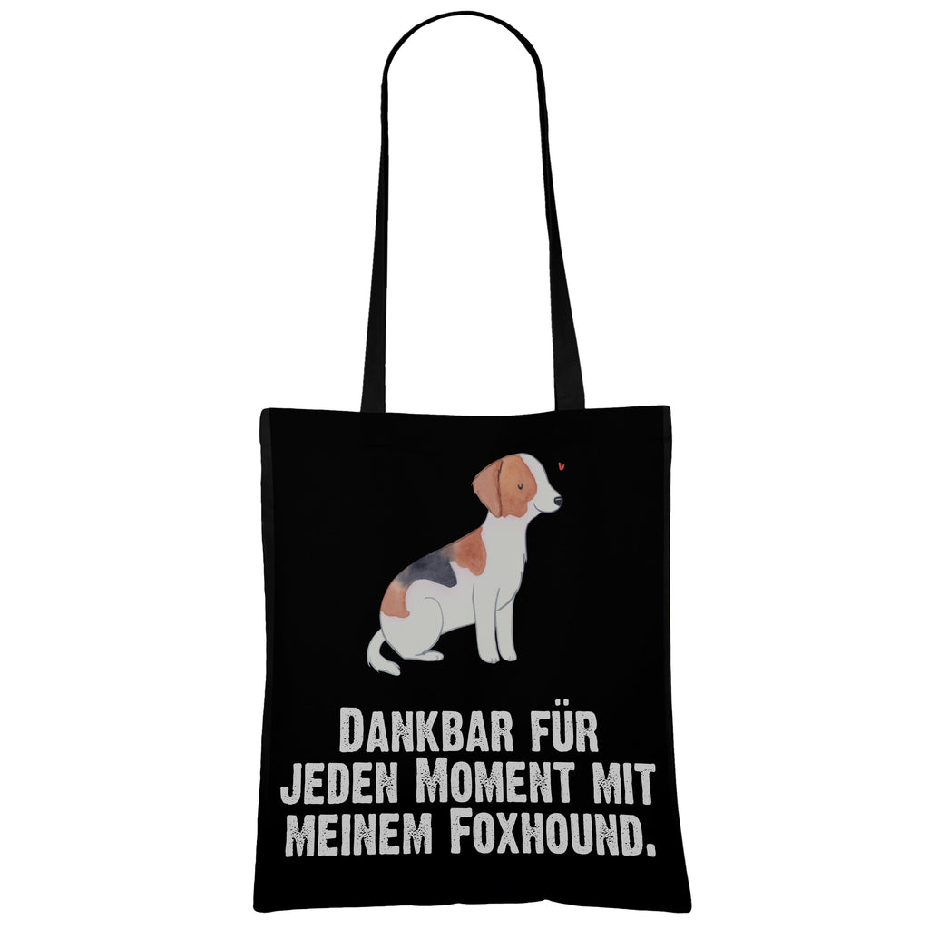Tragetasche Foxhound Moment Beuteltasche, Beutel, Einkaufstasche, Jutebeutel, Stoffbeutel, Hund, Hunderasse, Rassehund, Hundebesitzer, Geschenk, Tierfreund, Schenken, Welpe, Foxhound, Jagdhund, Laufhund