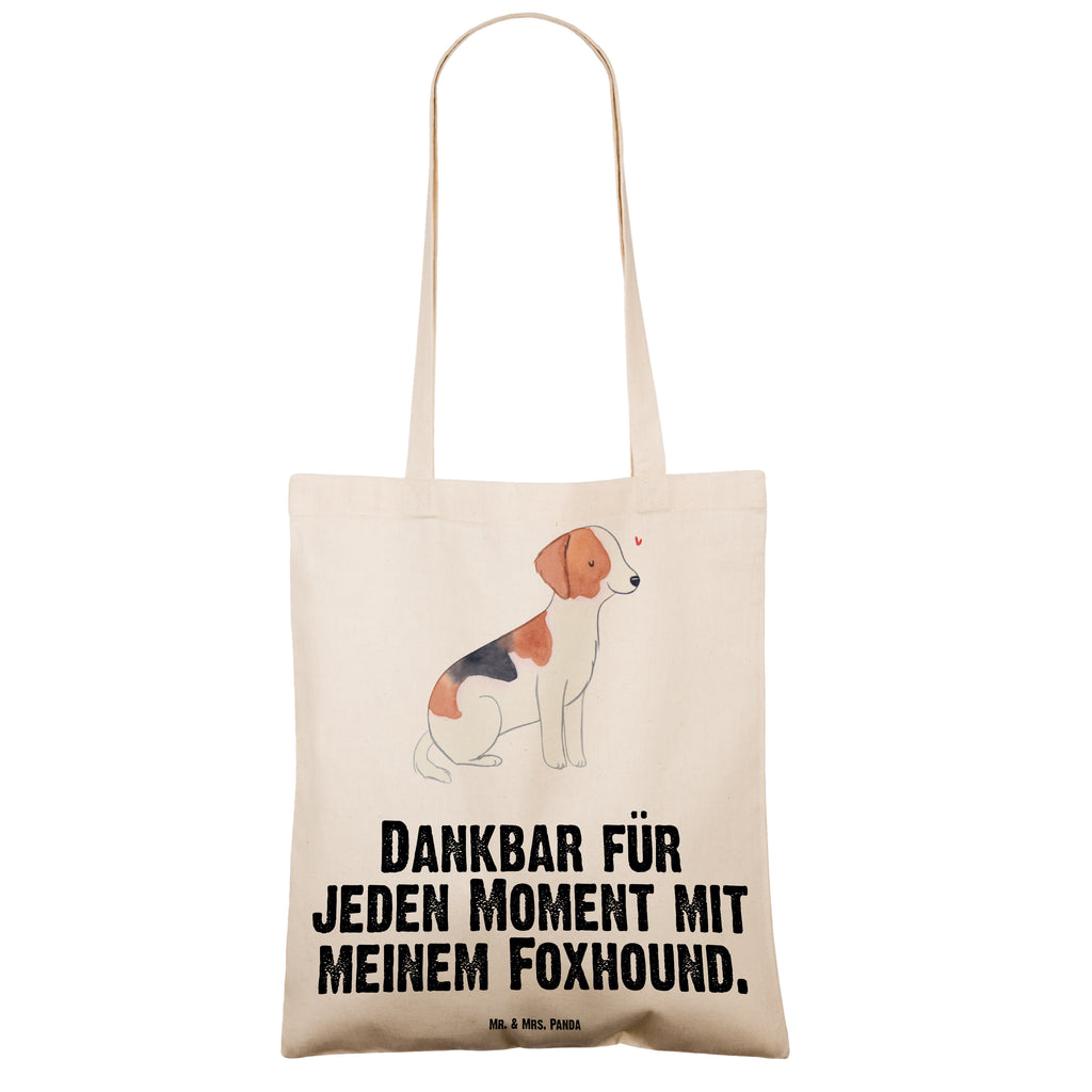 Tragetasche Foxhound Moment Beuteltasche, Beutel, Einkaufstasche, Jutebeutel, Stoffbeutel, Hund, Hunderasse, Rassehund, Hundebesitzer, Geschenk, Tierfreund, Schenken, Welpe, Foxhound, Jagdhund, Laufhund