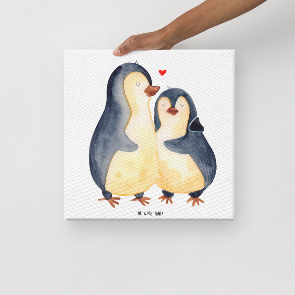 Leinwand Bild Pinguin umarmend Leinwand, Bild, Kunstdruck, Wanddeko, Dekoration, Pinguin, Liebe, Liebespaar, Liebesbeweis, Liebesgeschenk, Verlobung, Jahrestag, Hochzeitstag, Hochzeit, Hochzeitsgeschenk