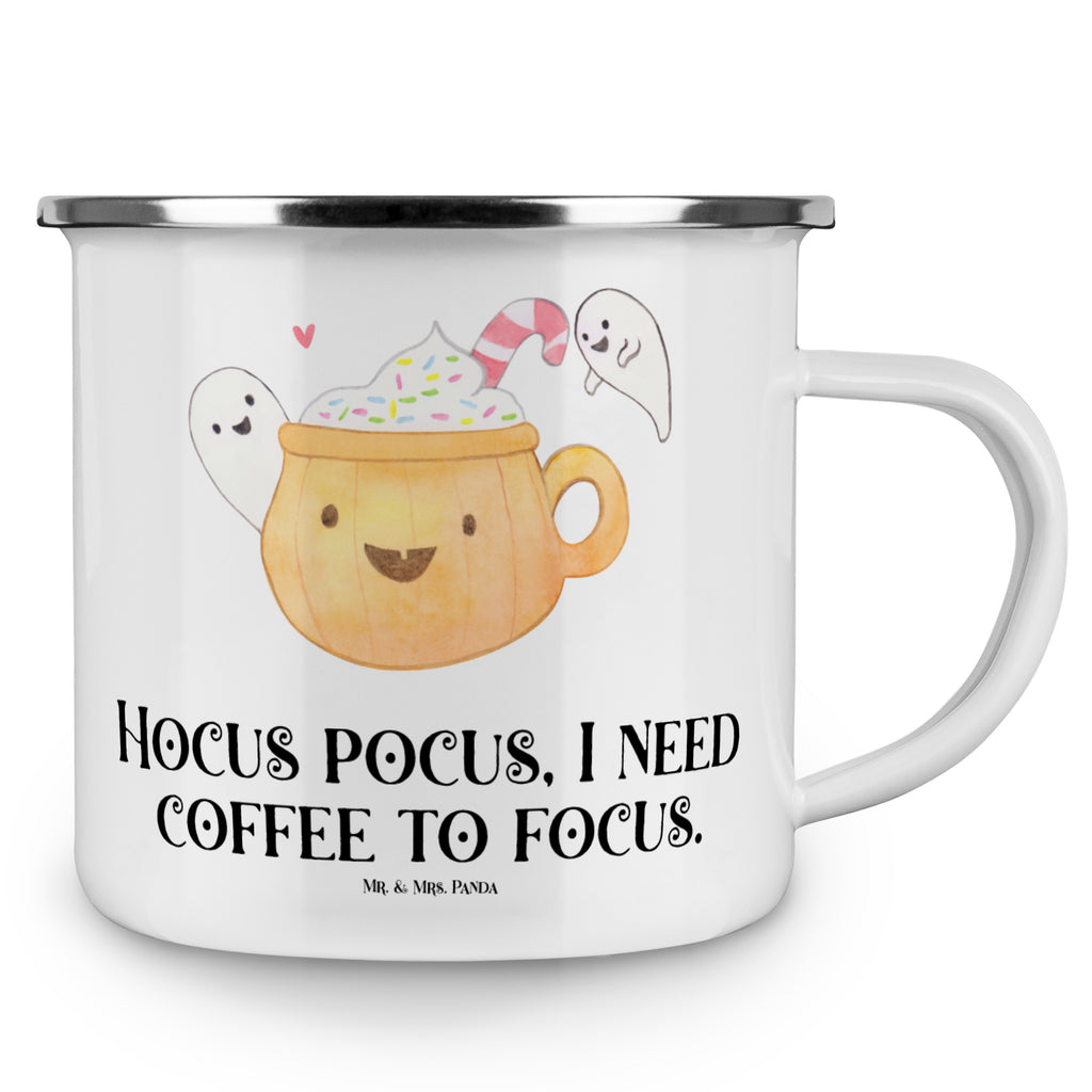 Camping Emaille Tasse Kaffee Gespenst Campingtasse, Trinkbecher, Metalltasse, Outdoor Tasse, Emaille Trinkbecher, Blechtasse Outdoor, Emaille Campingbecher, Edelstahl Trinkbecher, Metalltasse für Camping, Kaffee Blechtasse, Camping Tasse Metall, Halloween, Deko, Martinssingen, Dekoration, Geschenke, Schenken, Halloween Deko, Trick or Treat, Süßes sonst gibt's saures, Pumpkin spiced Latte, Kaffee, Gespenst