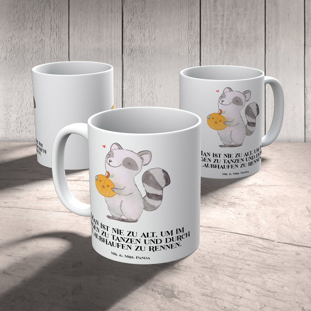 Tasse Waschbär Kürbis