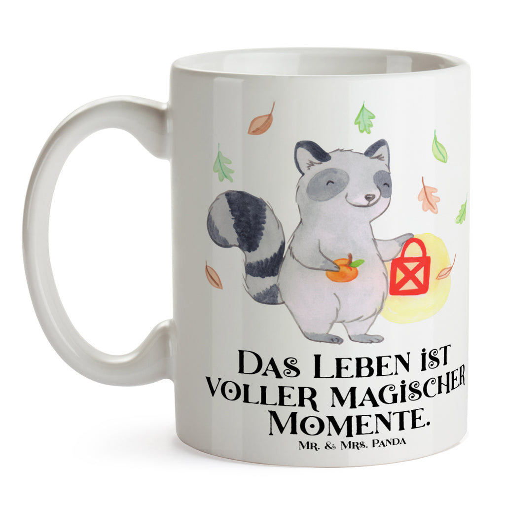 Tasse Waschbär Laterne