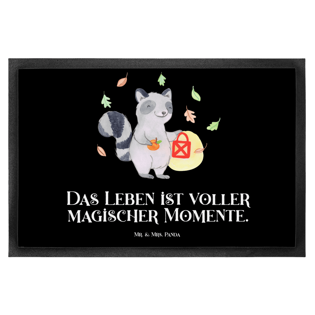 Fußmatte Waschbär Laterne Halloween, Halloween Deko, Trick or Treat, Süßes sonst gibt's saures, Waschbär, Laterne, Herbst Türvorleger, Schmutzmatte, Fußabtreter, Matte, Schmutzfänger, Fußabstreifer, Schmutzfangmatte, Türmatte, Motivfußmatte,  Haustürmatte, Vorleger  Halloween, Deko, Martinssingen, Dekoration, Geschenke, Schenken