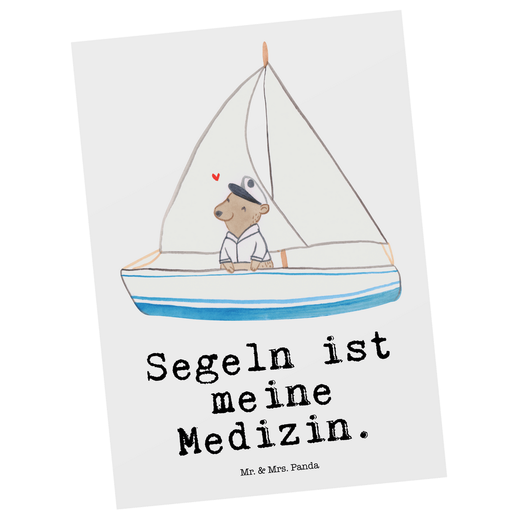 Postkarte Bär Segeln Medizin Geschenkkarte, Grußkarte, Karte, Einladung, Ansichtskarte, Geburtstagskarte, Einladungskarte, Dankeskarte, Geschenk, Sport, Sportart, Hobby, Schenken, Danke, Dankeschön, Auszeichnung, Gewinn, Sportler, segeln, Segeltörn, Segelboot, Segelschule, Yachtclub