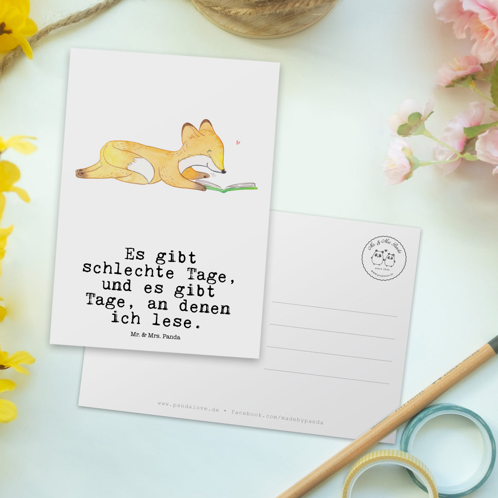 Postkarte Fuchs Lesen Tage Geschenkkarte, Grußkarte, Karte, Einladung, Ansichtskarte, Geburtstagskarte, Einladungskarte, Dankeskarte, Geschenk, Sport, Sportart, Hobby, Schenken, Danke, Dankeschön, Auszeichnung, Gewinn, Sportler, lesen, Bücher lesen, Bücherwurm