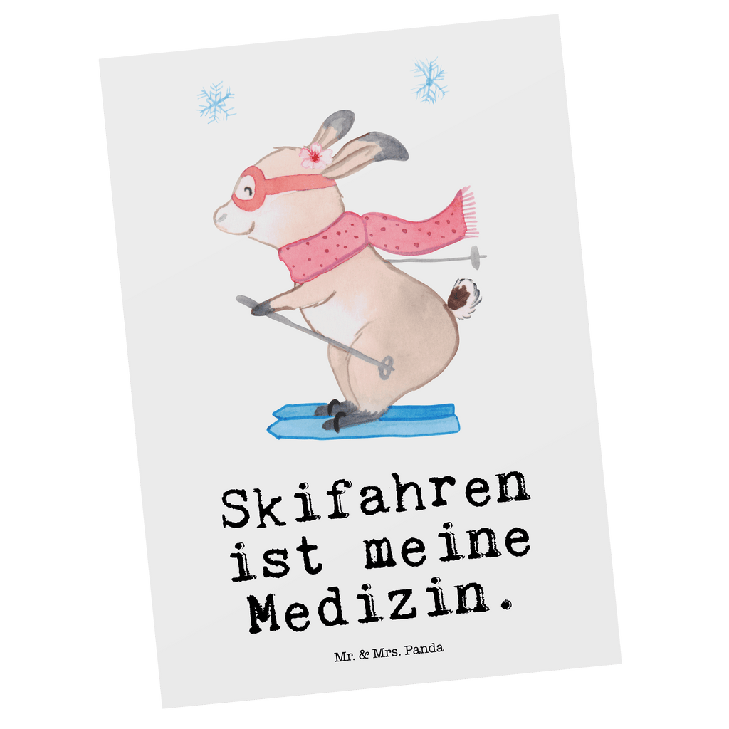 Postkarte Bär Skifahren Medizin Geschenkkarte, Grußkarte, Karte, Einladung, Ansichtskarte, Geburtstagskarte, Einladungskarte, Dankeskarte, Geschenk, Sport, Sportart, Hobby, Schenken, Danke, Dankeschön, Auszeichnung, Gewinn, Sportler, Ski fahren, Skifahren, Skisport, Skiwettbewerb, Skirennen