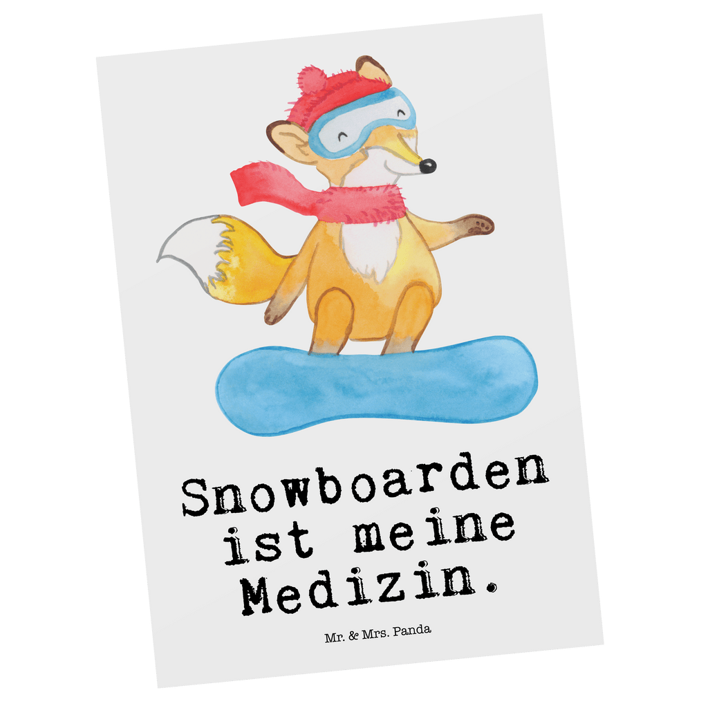 Postkarte Fuchs Snowboarden Medizin Geschenkkarte, Grußkarte, Karte, Einladung, Ansichtskarte, Geburtstagskarte, Einladungskarte, Dankeskarte, Geschenk, Sport, Sportart, Hobby, Schenken, Danke, Dankeschön, Auszeichnung, Gewinn, Sportler, Snowboard, snowboarden, Wintersport, Snowboardschule, Winterurlaub
