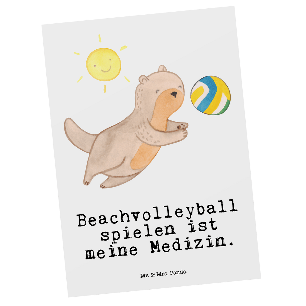 Postkarte Otter Beachvolleyball Medizin Geschenkkarte, Grußkarte, Karte, Einladung, Ansichtskarte, Geburtstagskarte, Einladungskarte, Dankeskarte, Geschenk, Sport, Sportart, Hobby, Schenken, Danke, Dankeschön, Auszeichnung, Gewinn, Sportler, Beachvolleyball, Volleyball, Ballsport, Volleyballturnier, Strandvolleyball, Sandvolleyball, Strandballspielen, Outdoor-Volleyball, Strand-Ballsport