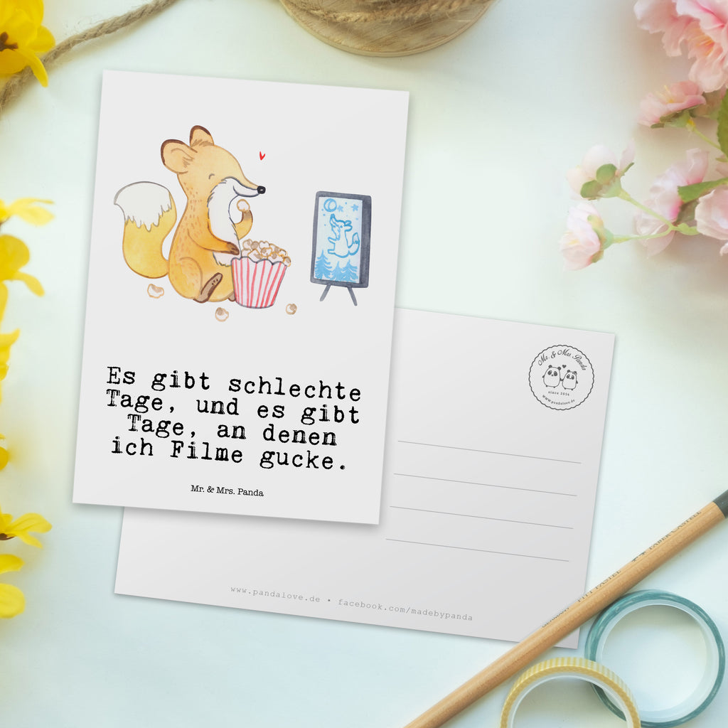 Postkarte Fuchs Filme gucken Tage Geschenkkarte, Grußkarte, Karte, Einladung, Ansichtskarte, Geburtstagskarte, Einladungskarte, Dankeskarte, Geschenk, Sport, Sportart, Hobby, Schenken, Danke, Dankeschön, Auszeichnung, Gewinn, Sportler, Filmabend, Filme gucken, TV, Fernsehen, Kino